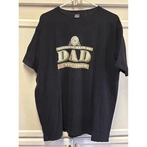 Mens XXL Black National Bank of Dad Funny Sarcastic Humor Graphic T-Shirt